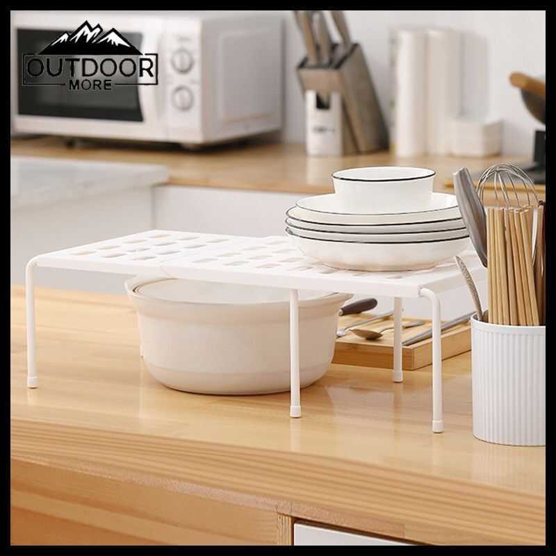 Bd OUTDOORMORE Kitchen Storage Rack Retractable Under Sink Cabinet ...