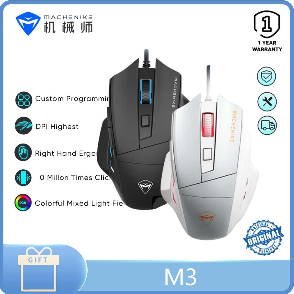 Machenike M3 Wireless Gaming Mouse Ergonomic Lightweight Design ...