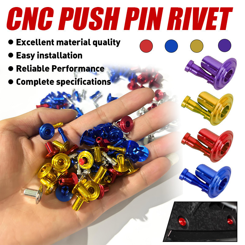 32pcs Cnc BODY CLIP BOLT Precision Lock Push Pin Rivet CNC Aluminum ...