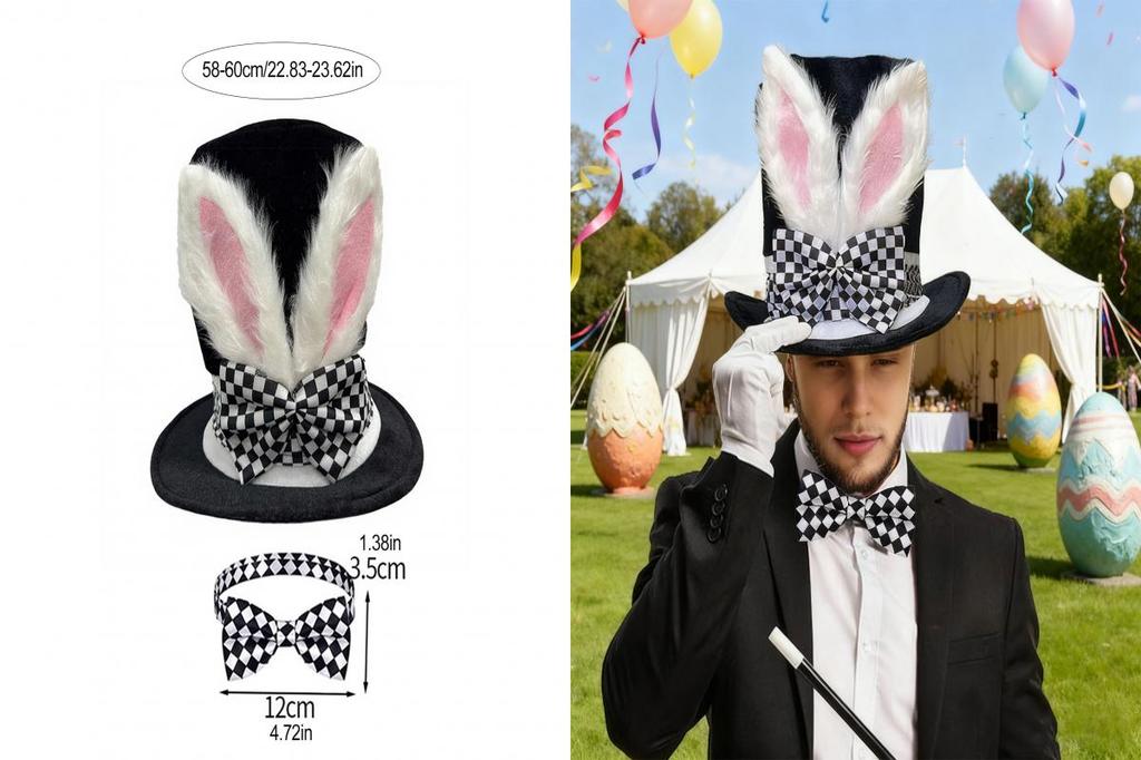 {xiapimart} Easter Costume Easter Party Dress Rabbit Costume Set 4 ...
