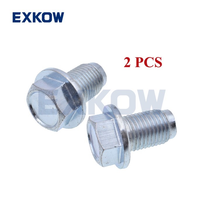 2PCS Engine Oil Pan Plug for Mitsubishi Pajero MK3 MK4 6G72 6G74 6G75 ...