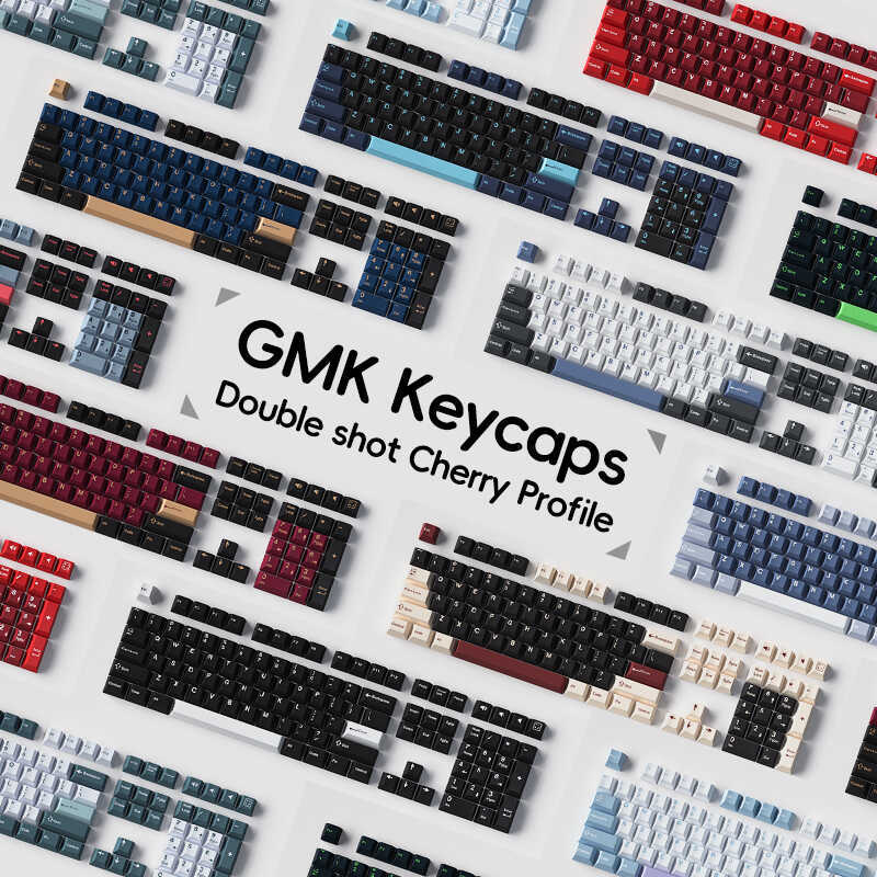 Jpnator GMK Keycap PBT Keycaps Double Cherry Profile For Mechanical ...