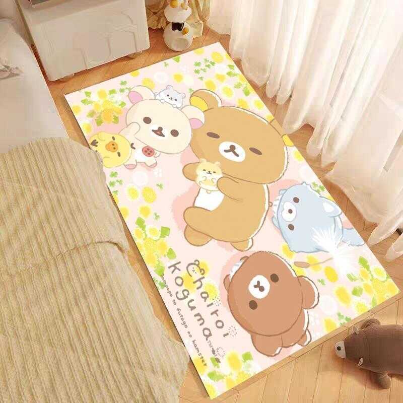 Rilakkuma Cute White Bear Carpet Slip-Resistant Floor Mat Side Table ...