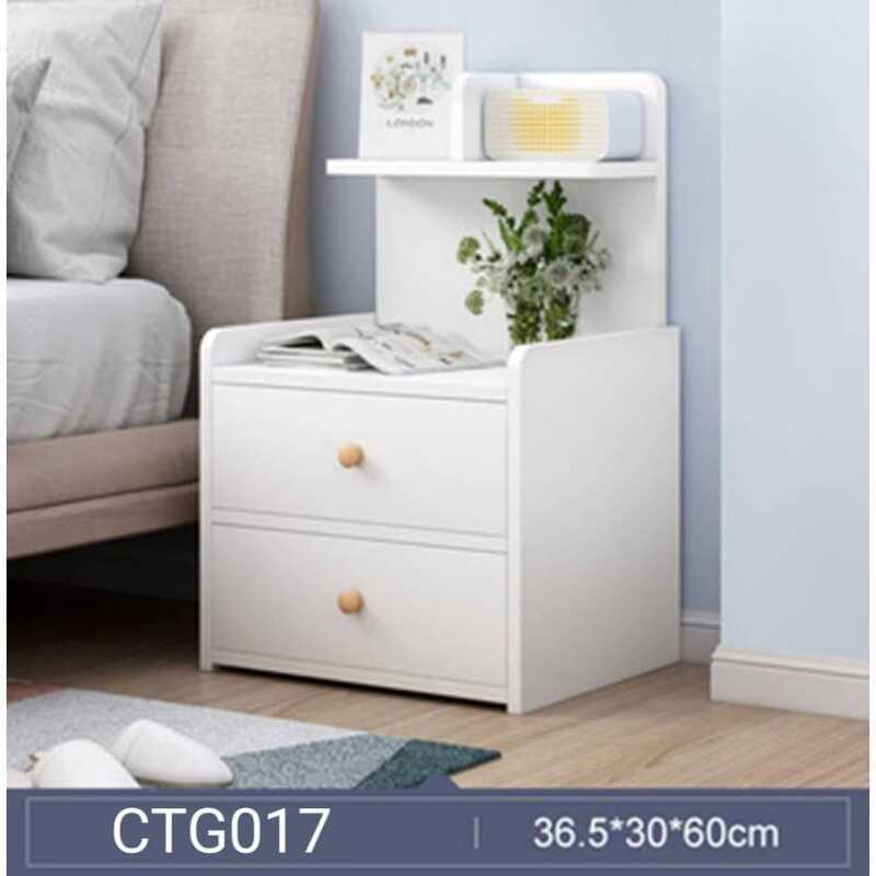 58 Bedside Cabinet Table Mini Modern Simple Storage Bedroom Desk Tables ...