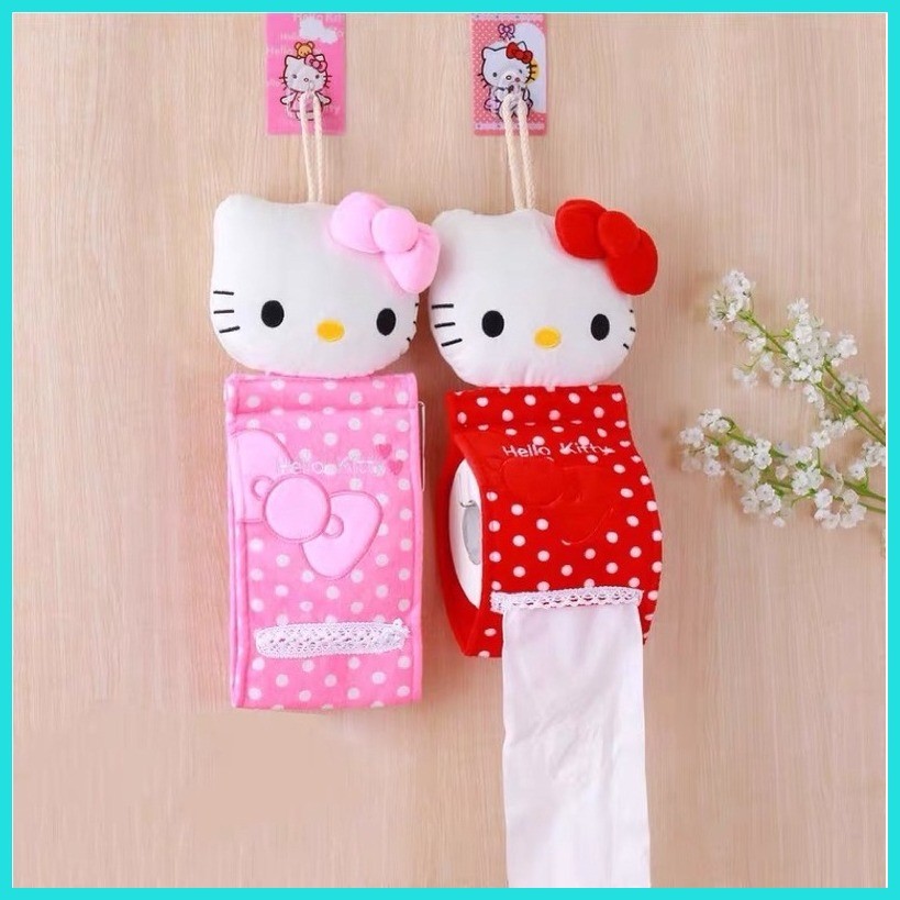 Hello Kitty Wall Hanging Tissue Holder Shopee Philippines 