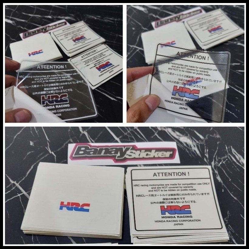HONDA ATTENTION STICKER HONDA WARNING HONDA HRC JAPAN 8x7cm | Shopee ...