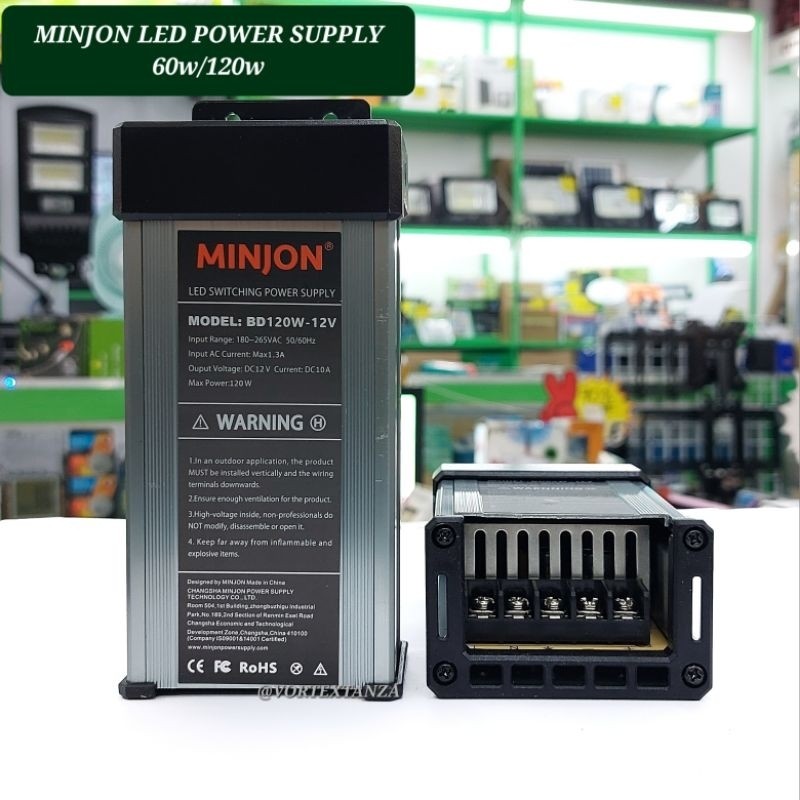 MINJON LED SWITCHING POWER SUPPLY 12V 5A/10A ( BD60W / BD120W ...