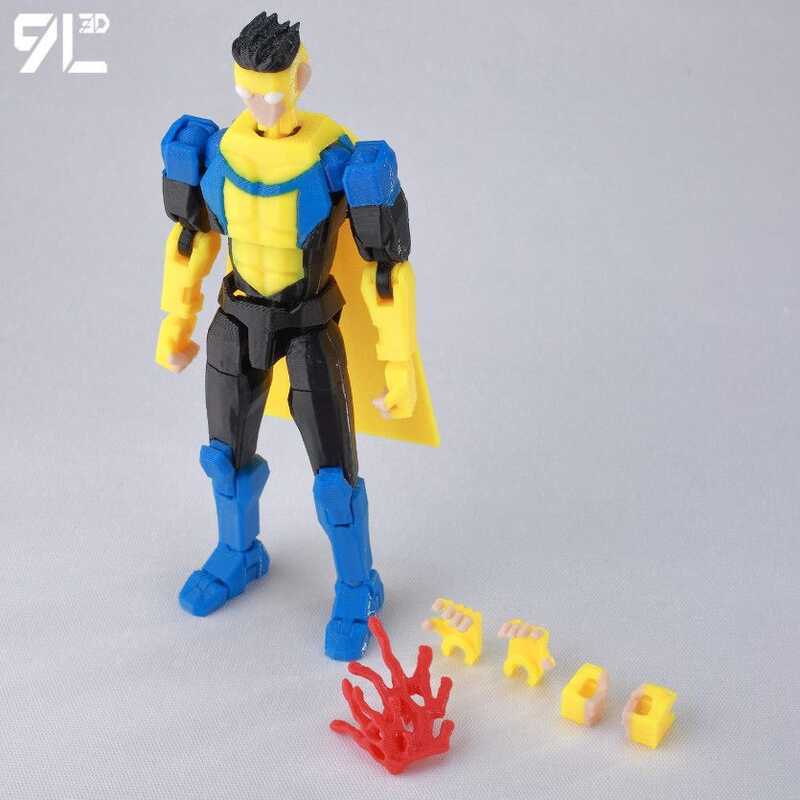 oy Invincible Young Hero Movable Joint Figure Anime Peripheral Model ...