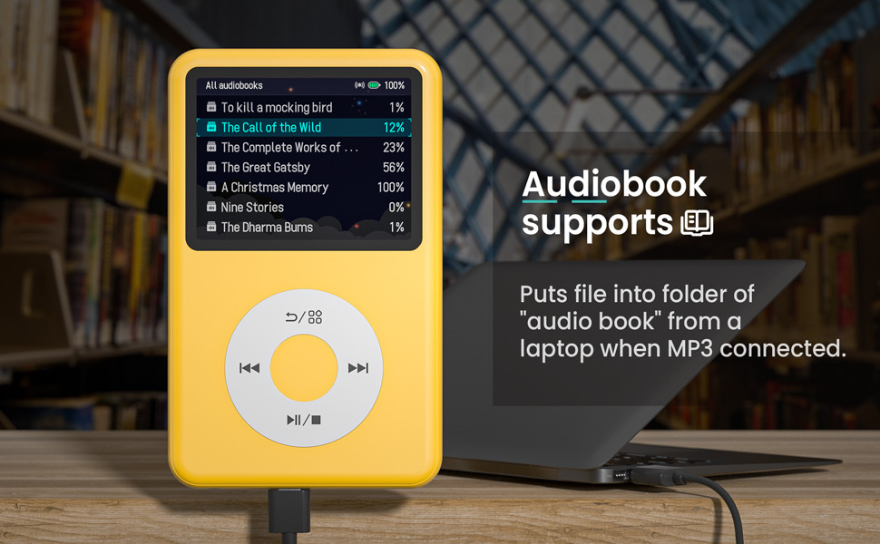 Innioasis Y1 Mp3 Player 128G with Bluetooth HiFi Mini Portable Music ...