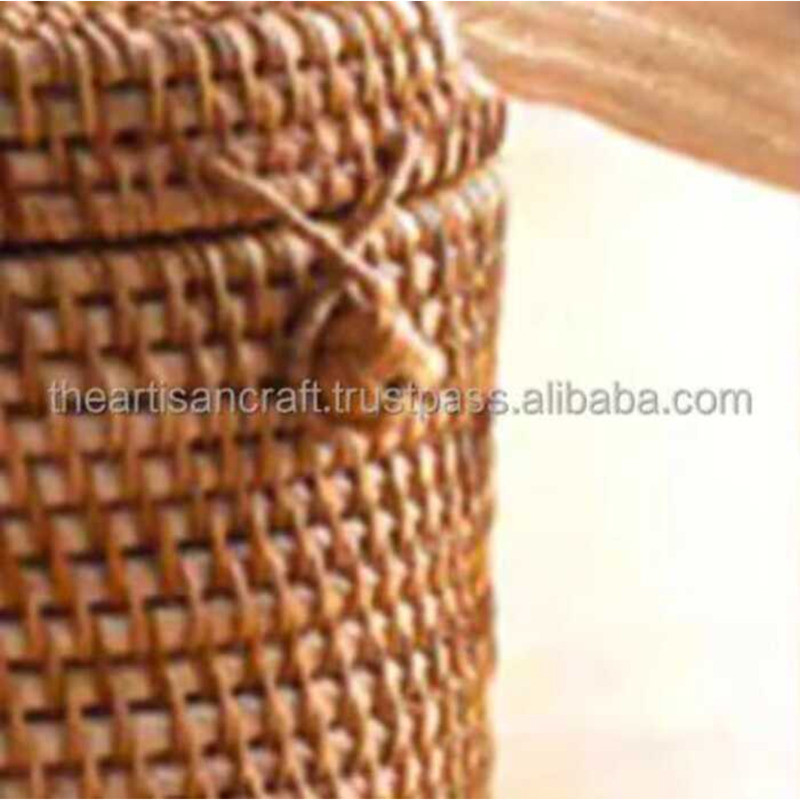 Round Tissue Handmade Rattan Box, Wicker Storage | Shopee Philippines