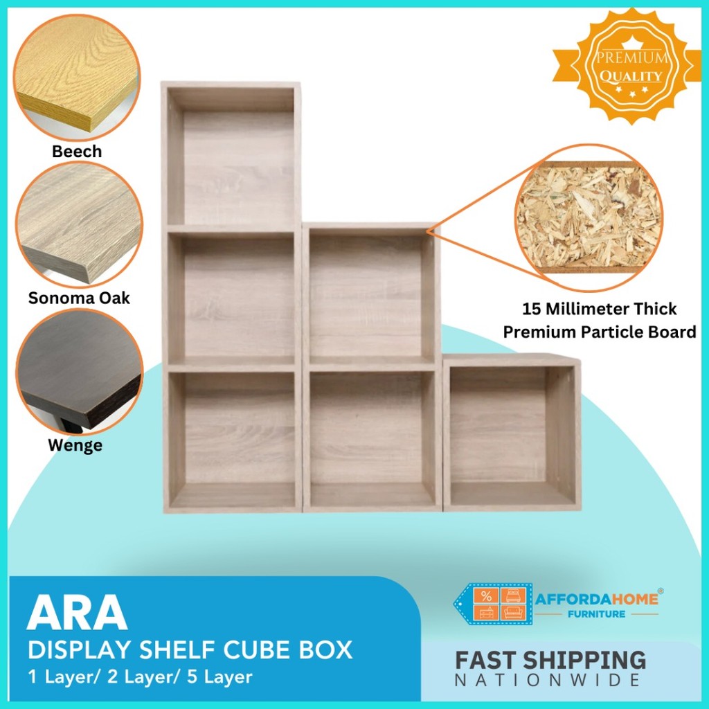 ∟ ☎ AFFORDAHOME ARA Display Shelf Cube Box/Cube organizer shelf ...