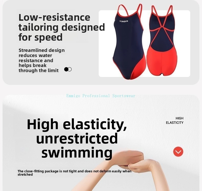 2026 Women's Competitive Training & Racing Swimsuit One-Piece with X ...
