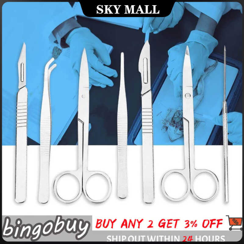 7Pcs/Set Dissecting Tool Kit Dissector Microscope Dissecting Tool Kit ...