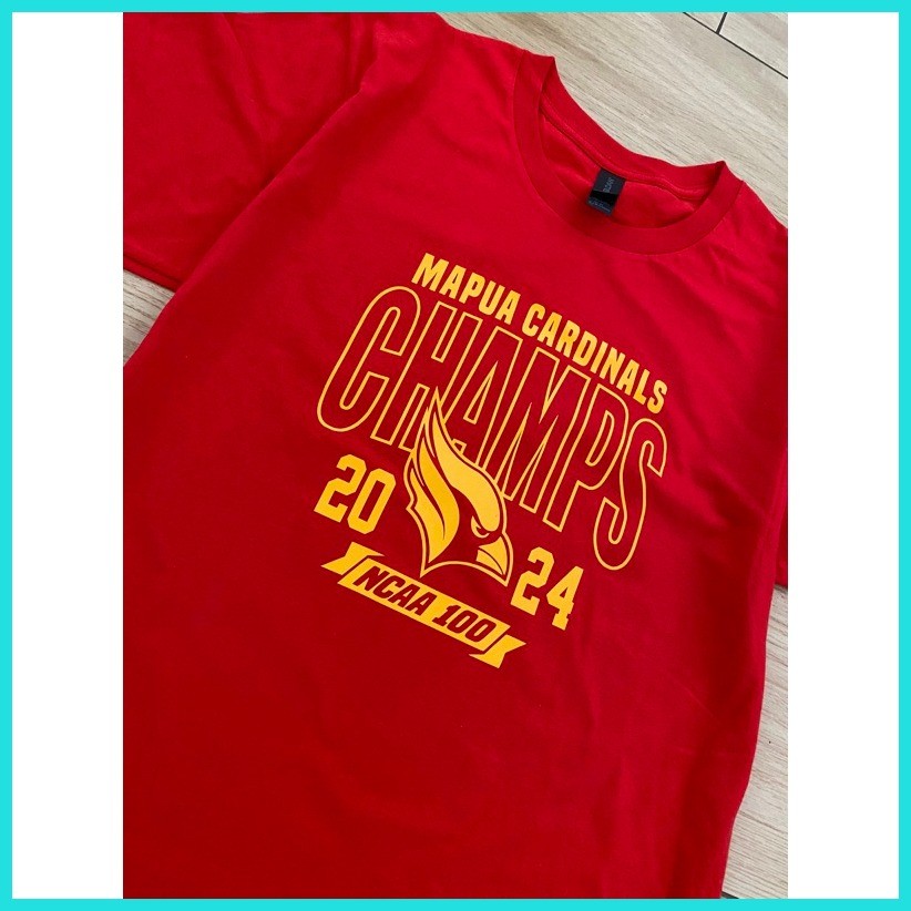 FANATICO GILDAN NCAA Champion MAPUA Red Cardinal Basketball Shirt MAPUA ...