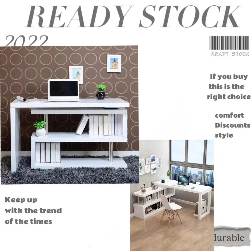 COD Rotating Office Desk Computer Table L-Shaped Table 360°rotating ...