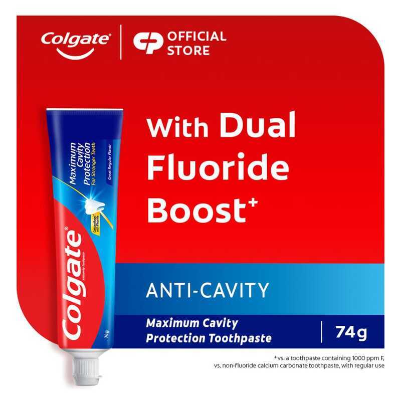 [Add-On] Colgate Maximum Cavity Protection Great Regular Flavor Anti ...