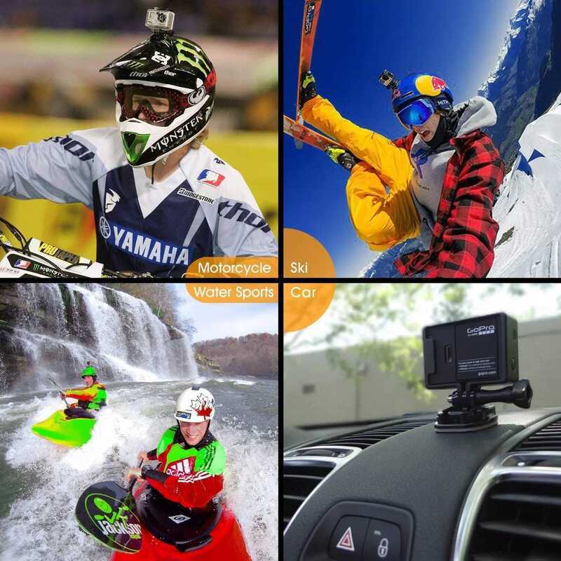 Curved Flat Adhesive Mounts Sticker Mount For Gopro Hero 8 11 Black 7 ...