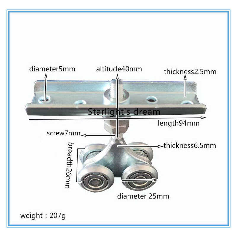 Mm V U H Stainless Steel Swivel Wheel Rotational Sliding Gate Roller ...