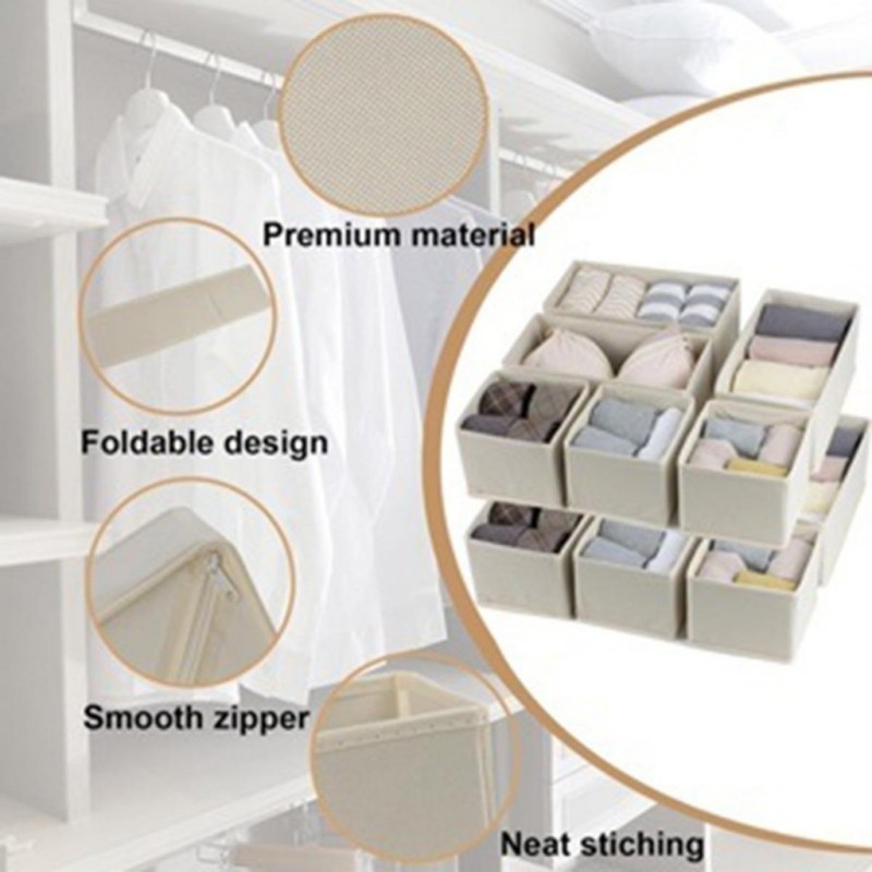 【BUY 1 TAKE 2】Foldable Non-woven Storage Box Open Drawer Organizer for ...