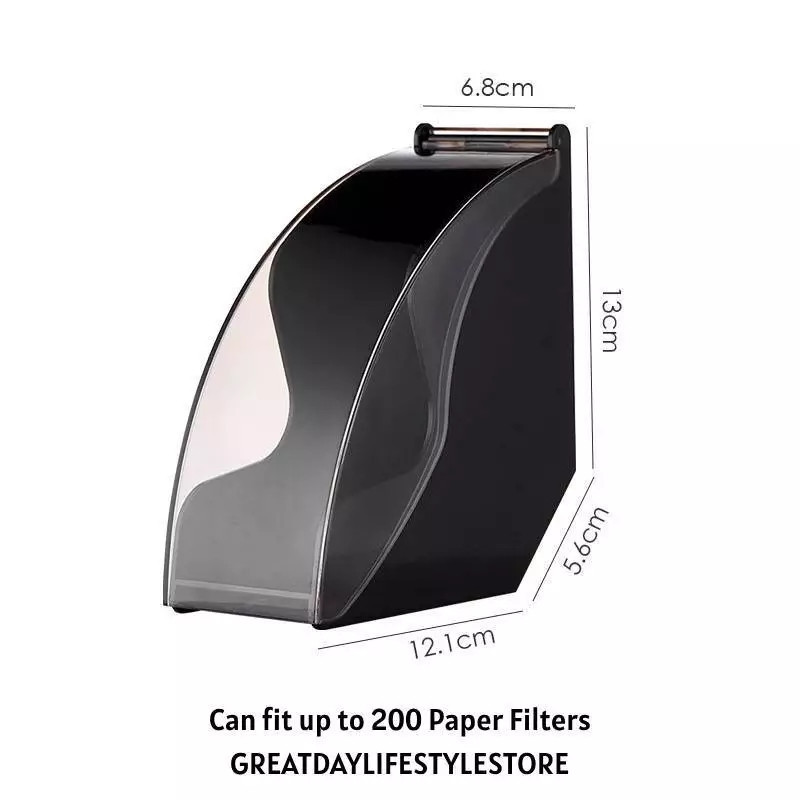 NEW Coffee Filter Paper Storage Container Dustproof Hand Drip Coffee ...