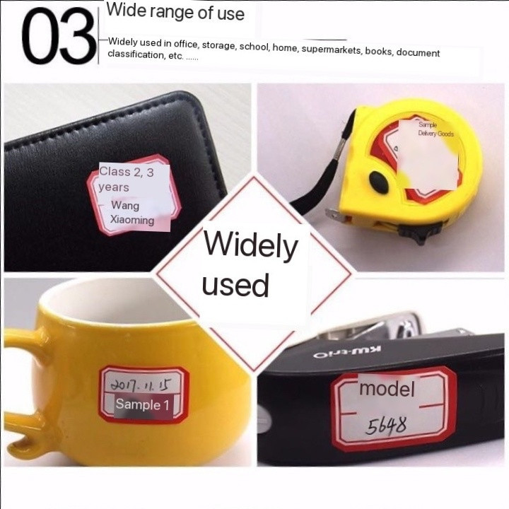 Self-Adhesive Label Stickers Durable Waterproof Paper for Office ...