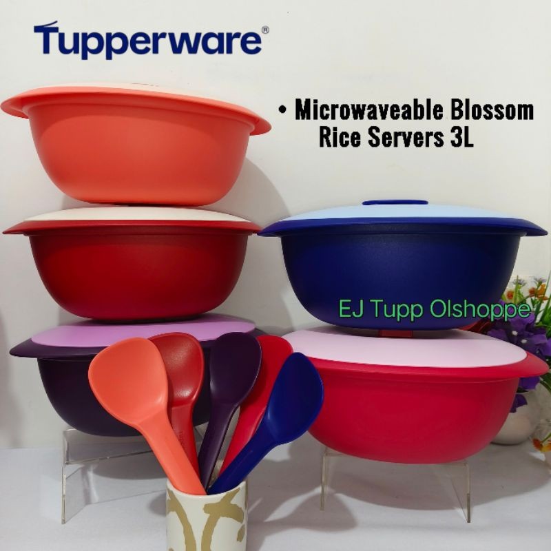 Tupperware Microwaveable Rice Server 3L with Serving Spoon | Shopee ...