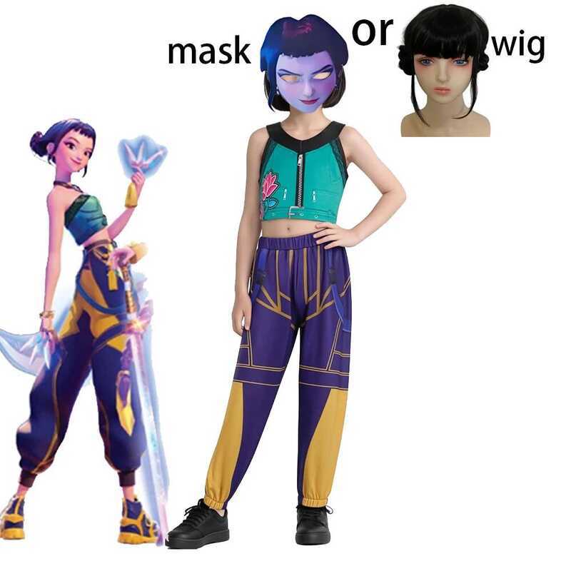 AA Zoey Cosplay Costume Kids Anime Kpop Demon Hunters Rumi Mira Huntrix ...