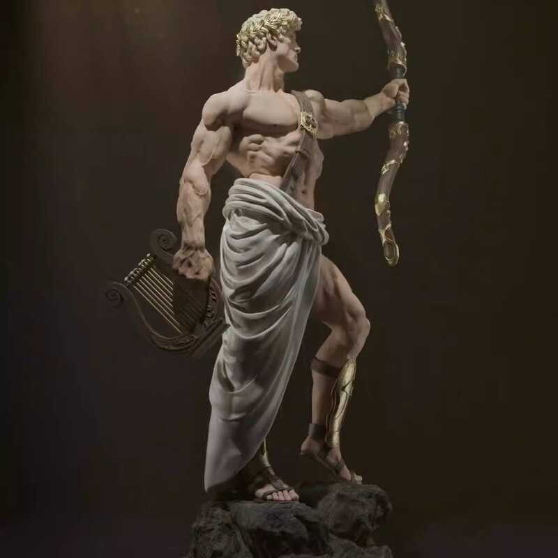1/10 GK White Mold 3D Printed Greek Mythology Apollo Sun God Halberd ...