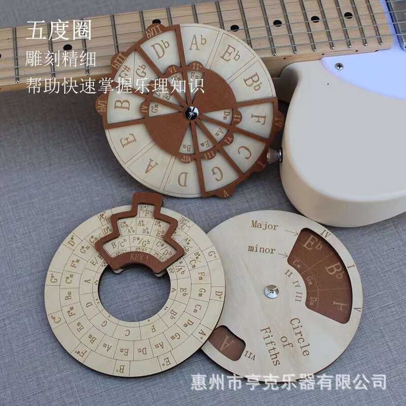 Wooden Melody Tool, Circle of Fifths Chord Scale Chart, Quickly Master ...