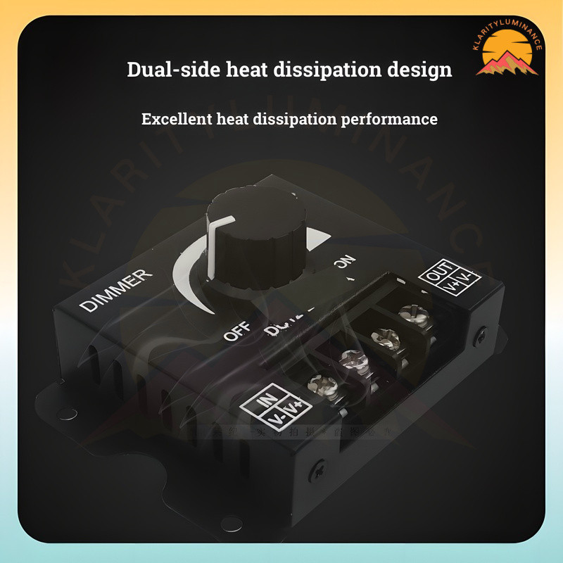 12V/24V 30A Strip Light Dimmer High Power LED Light Dimmer Switch Knob ...
