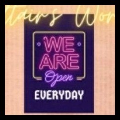 Business Sign : Open Everyday Signage Aesthetic Laminated / PVC ...