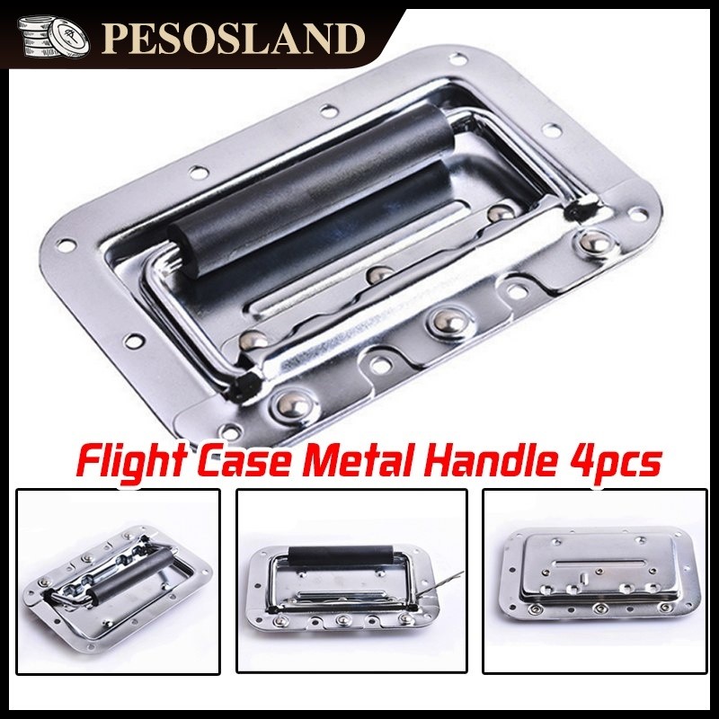 4Pcs Heavy Duty Flight Case Recessed Handle Speaker Box Metal Handle ...