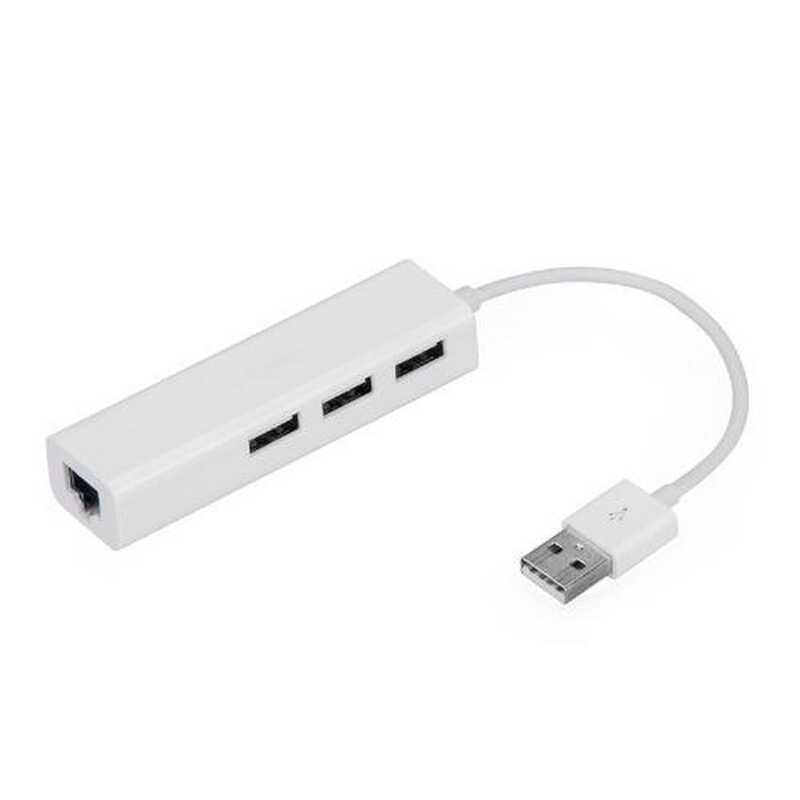 USB Port Hub With Rj Lan Adapter Laptop Ethernet Dock Network Extender ...