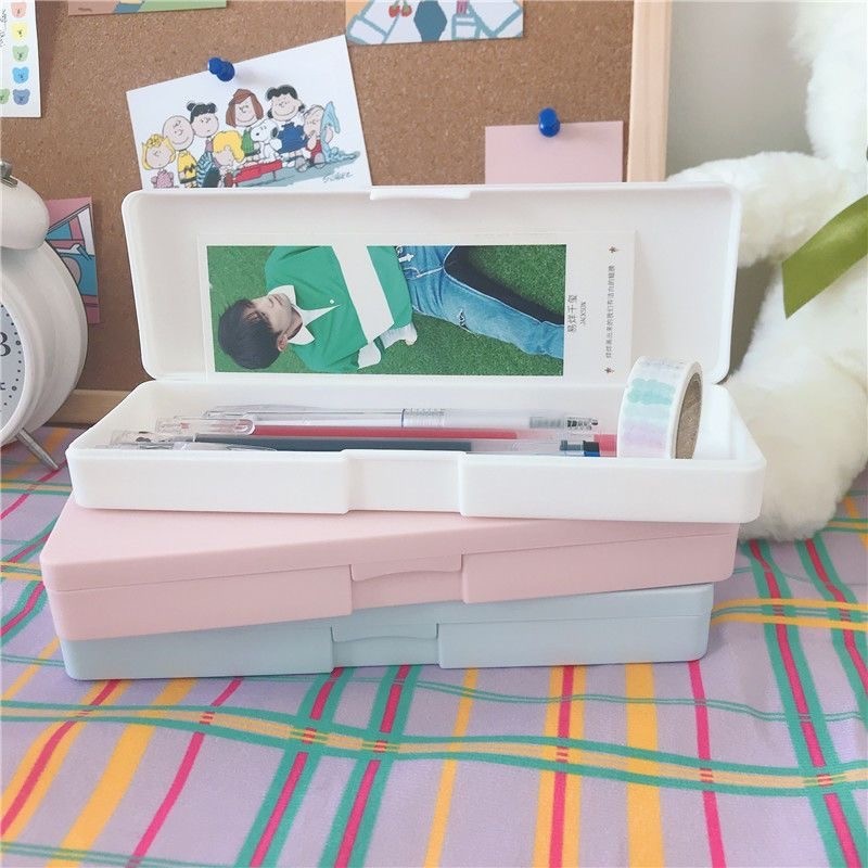 GOODAY Large Capacity PP Matte Pencil Case Pencil Box Back to School ...