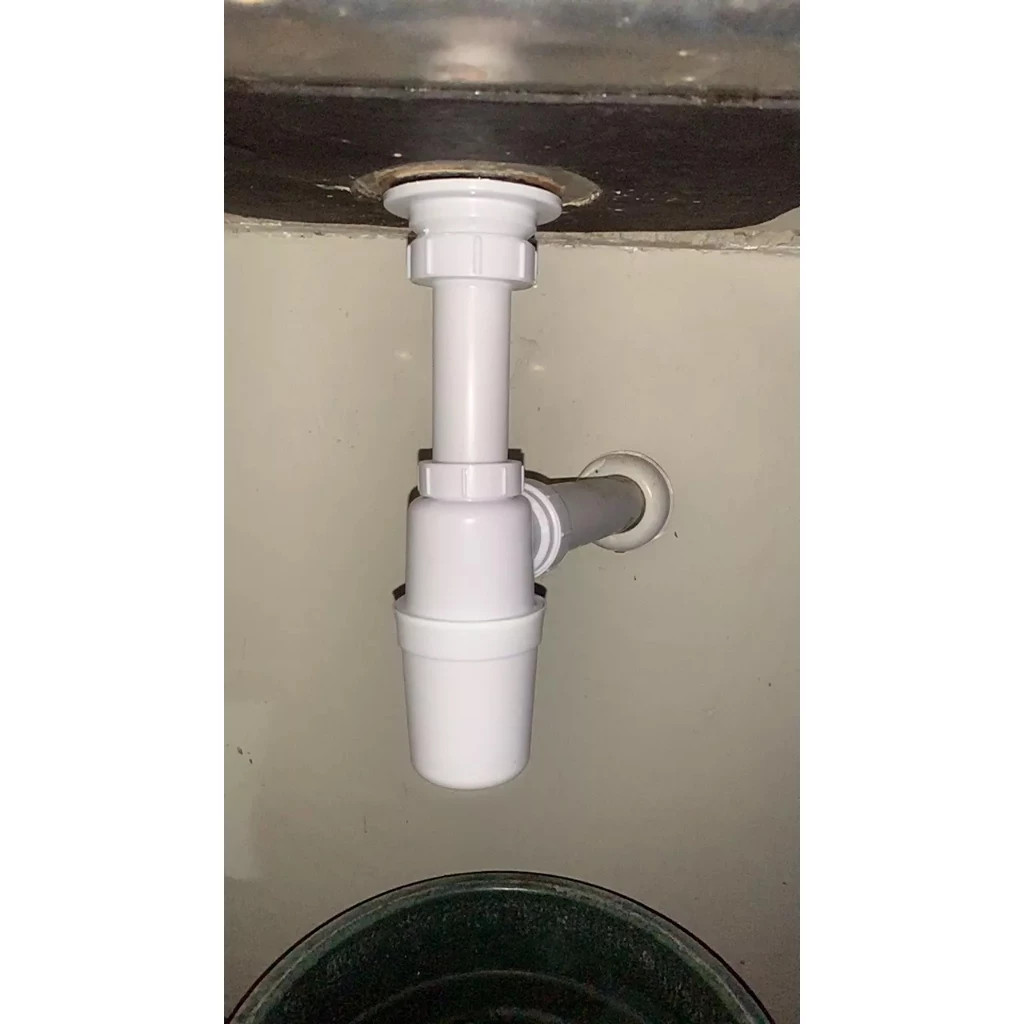 PVC P-Trap Set For Lavatory Plastic P-Trap For Kitchen Sink | Shopee ...
