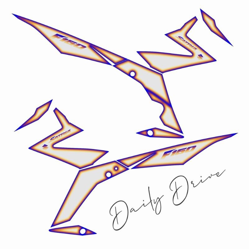RAIDER 150 FI (RFI) TITANIUM DECAL EFFECT STICKER | Shopee Philippines
