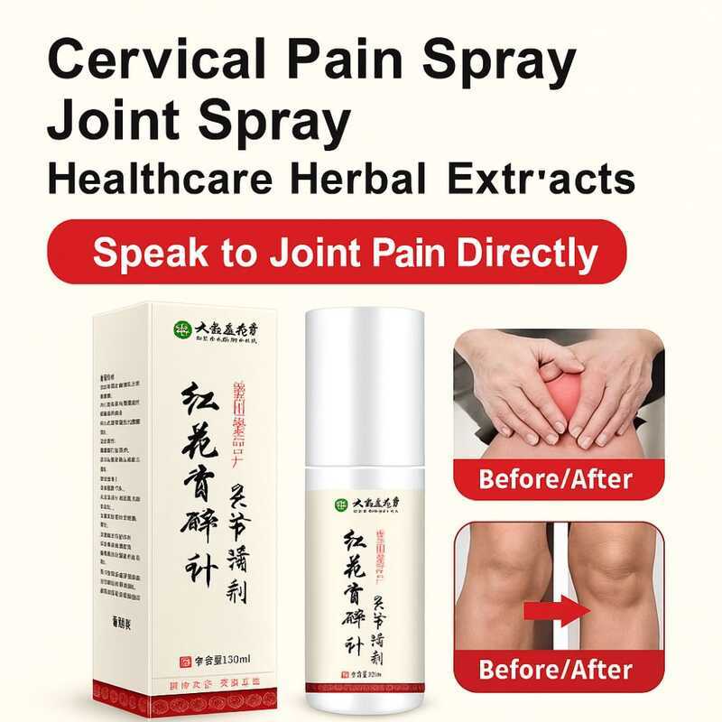 Joint Pain Relief Spray Herbal Formula Special Saffron Heat Through The ...