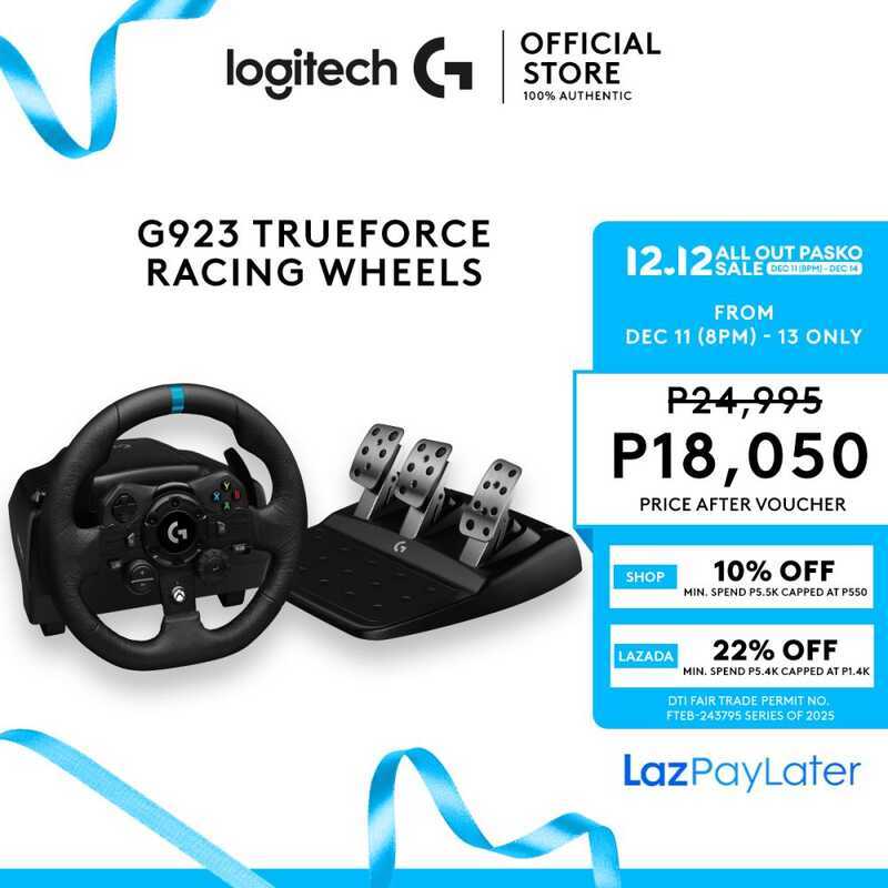 Logitech G923 TRUEFORCE Racing Wheel For Playstation & PC | Shopee ...