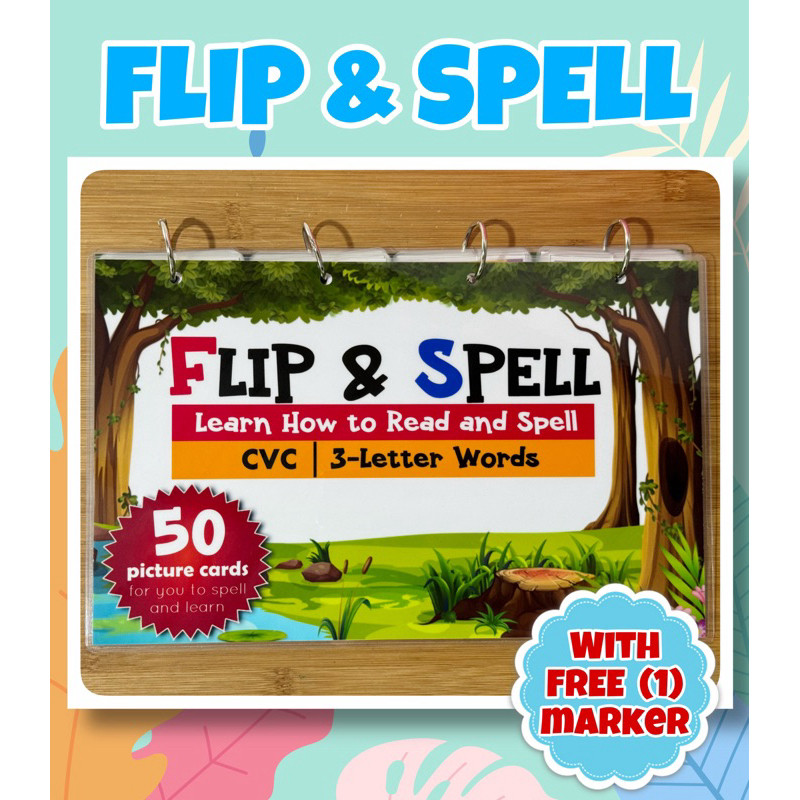 Flip and Spell | CVC Words | Laminated Reading Material | Write and ...