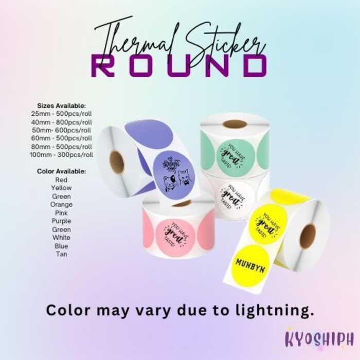 Thermal Colored Stickers Waybill Label | Shopee Philippines