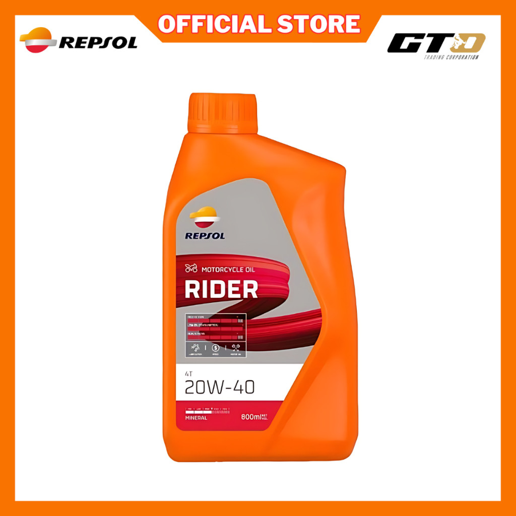 Repsol RIDER 4T 20W40 800ml | Shopee Philippines