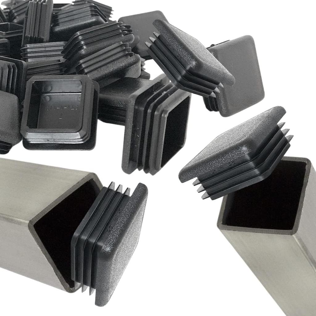 Tubular End Caps Square & Rectangle Plastic Plug for Furnitures Chair ...