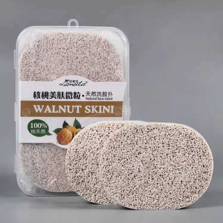 Walnut Wash Spong, Larg and Thicknd, Spcial for Washing, Dp Clansing ...