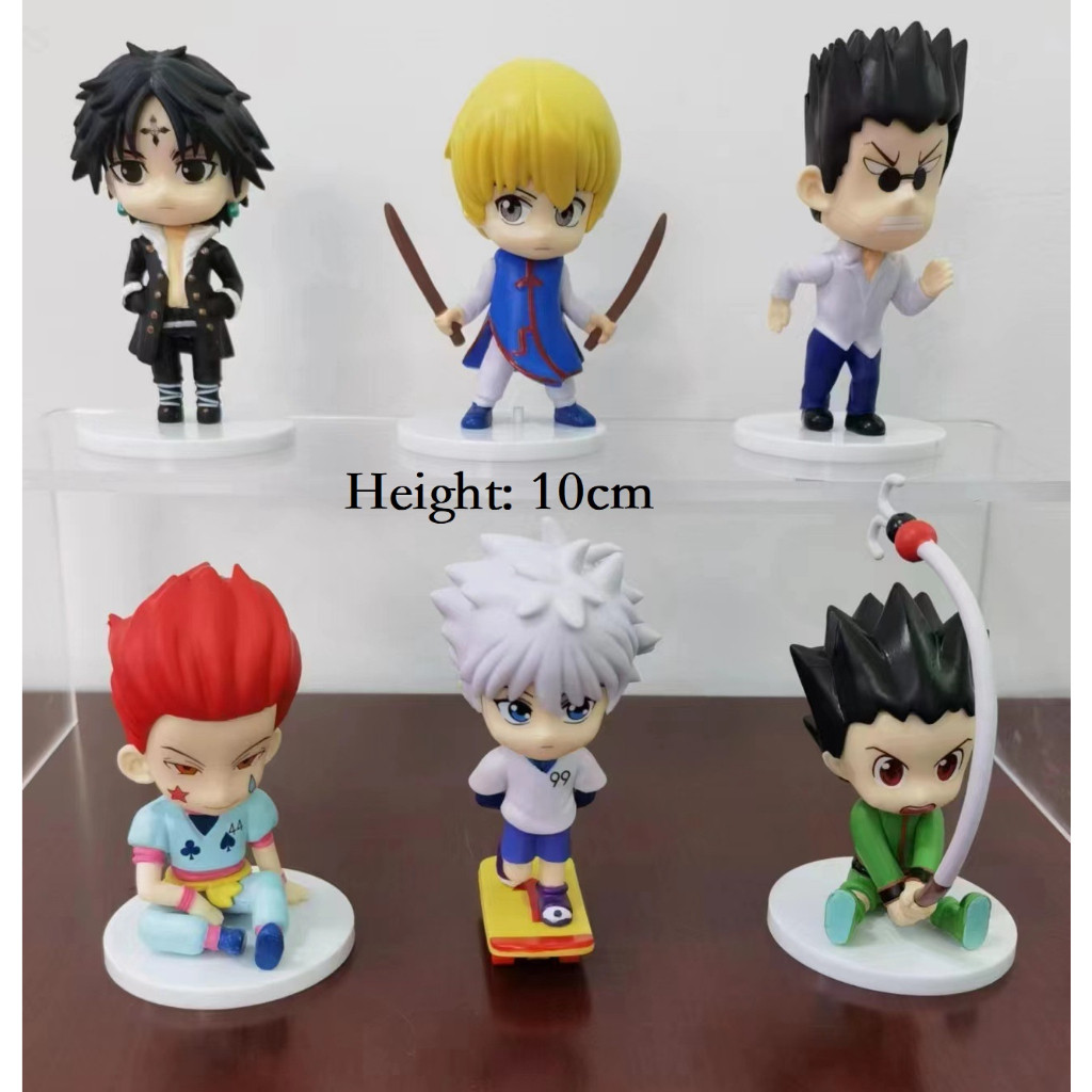 Hunter X Hunter Gon Killua Kurapika Hisoka Quwrof Leorio Set of 6 White ...
