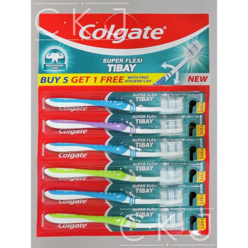 Colgate Super Flexi Toothbrush (Medium) BUY 5 GET 1 FREE 998 | Shopee ...