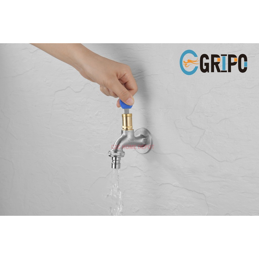 GRIPO High quality sus304 stainless faucet with lock GP132 | Shopee ...