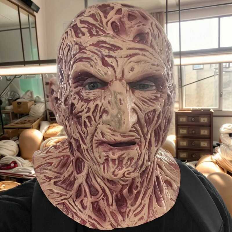 Freddy Latex Halloween Carnival Cosplay Costume Horror Full Face Maa ...