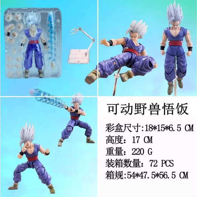 Anime Super Saiyan Ultra Movable Beast Form Son Gohan Face-Changing ...