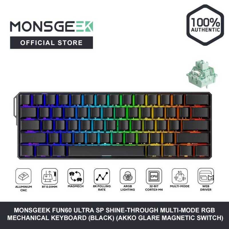 Monsgeek FUN Ultra SP Shine Through Multi Mode RGB Mechanical Keyboard ...