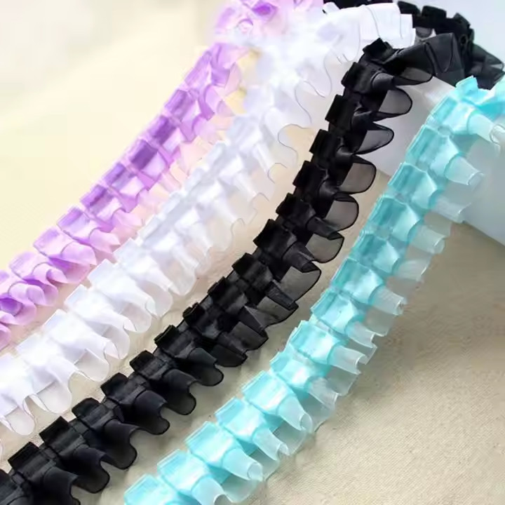 1Yard 4CM DIY Lace Trim Satin Ribbon Wedding Sewing Craft | Shopee ...
